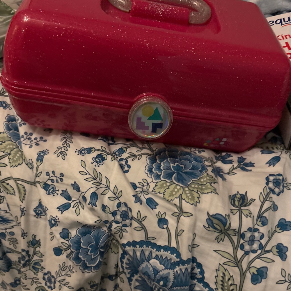 Pink Glittery Travel Case
